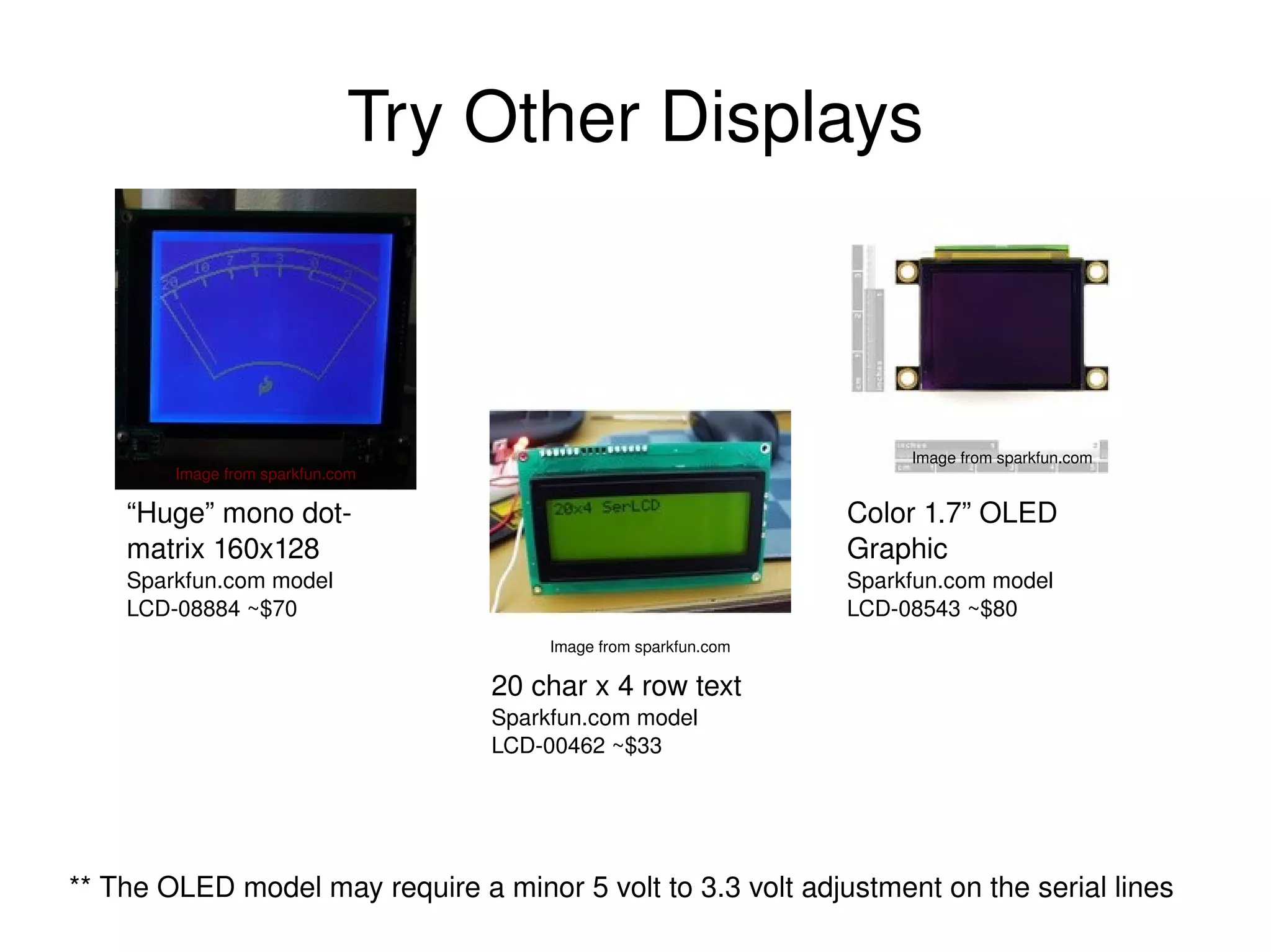 What this is (and what to do w/It) The Simple Serial Display is a 16 char by 2 line text display (other display sizes are available.) 