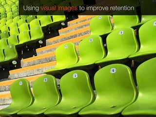 Using visual images to improve retention
 