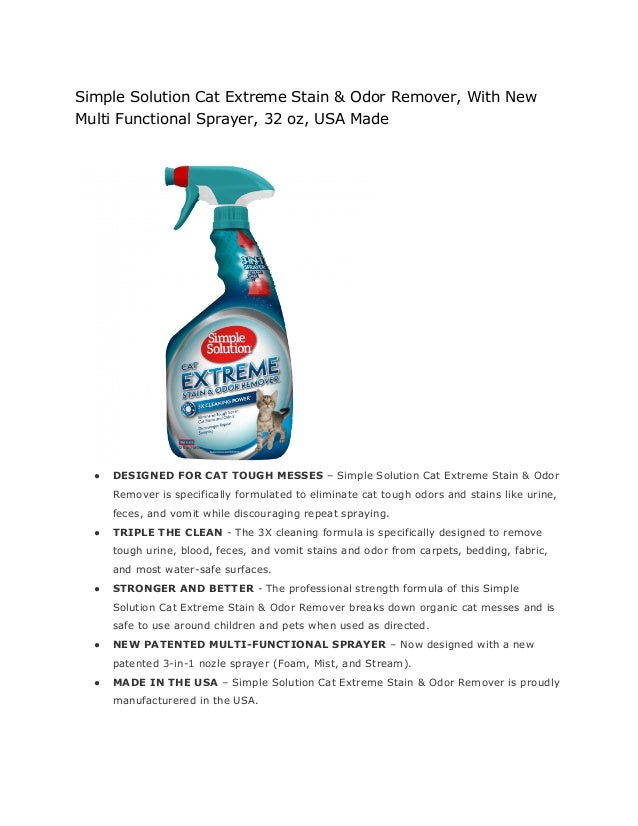 extreme stain and odor remover