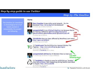 Social Media Strategy Fundamentals:Social Media Strategy Fundamentals:Step by step guide to use TwitterStep #1 : Create your account.Your account’s name format is : @accountname.This name is very important to position yourself:Personal (@yourname)Prof. (@yourcompany, @name_at_company, @industrykeyword) The name is indexed in SE. 