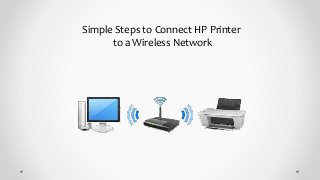 Simple Steps to Connect HP Printer
to a Wireless Network
 