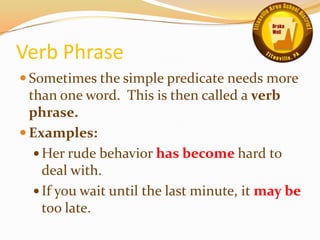 Simple Pred Simple subjects and simple predicates | PPTX