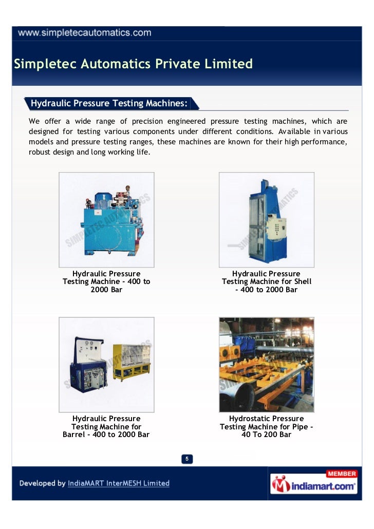 test pressure limited Kolkata, Limited, Simpletec Pressure Private Automatics test pressure limited Kolkata, Limited, Simpletec Pressure Private Automatics