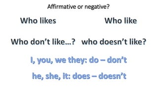 Affirmative or negative?
 