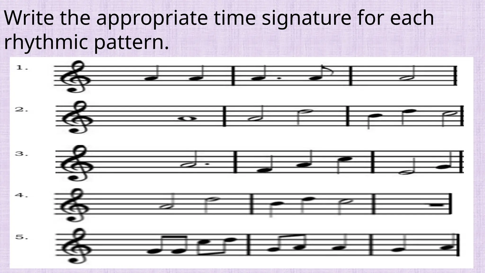 Simple Time Signature 2/4, 3/4, 4/4 Music | PPTX