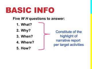 Simple Tips in Narrative Report Writing | PDF