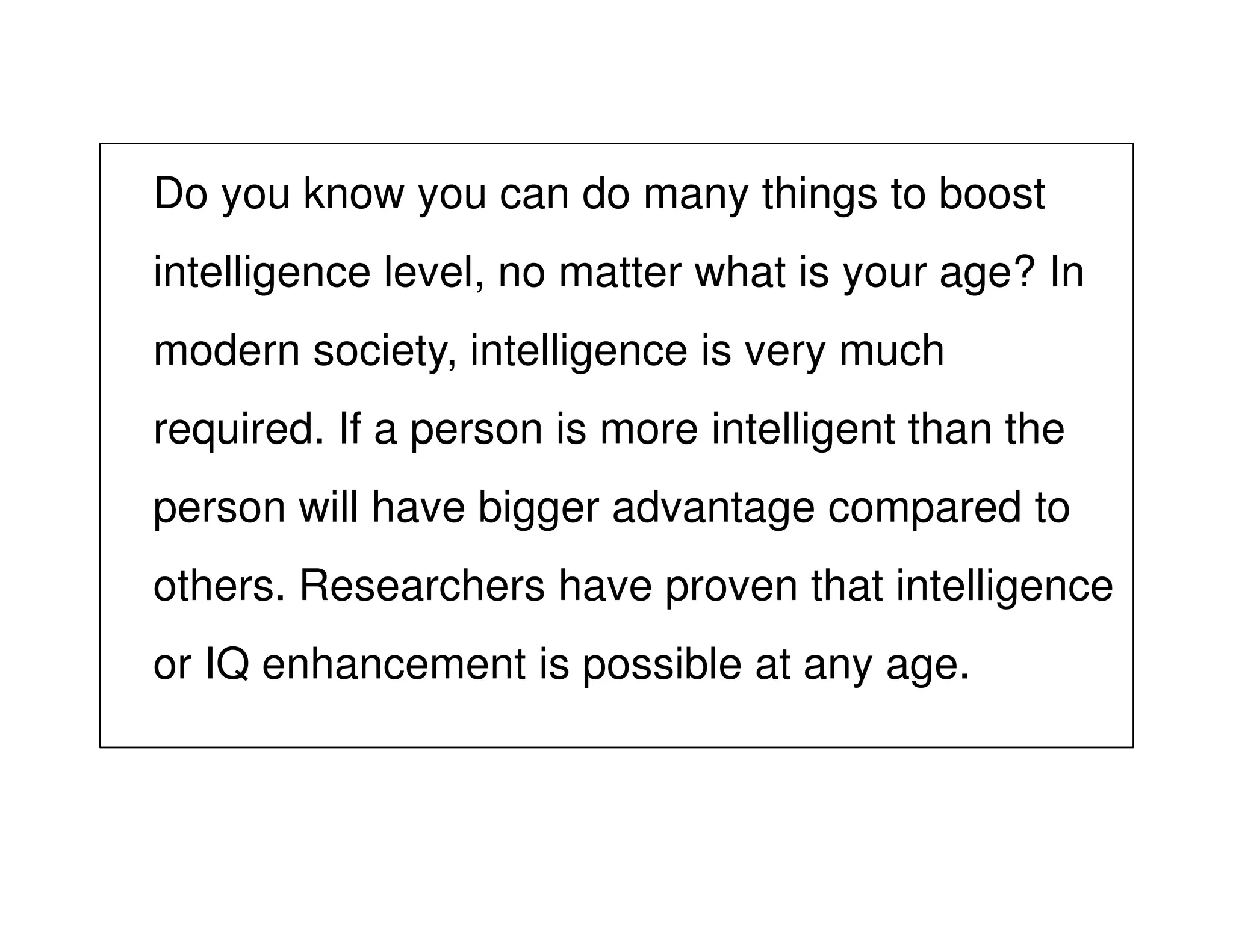 Simple Tips to Boost Intelligence Level and Become Genius | PDF