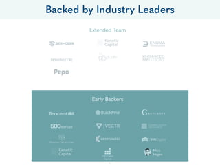 Backed by Industry Leaders
7
 