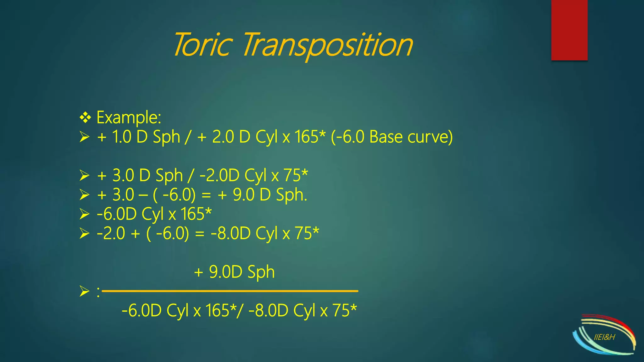 Simple & Toric Transposition | PPTX