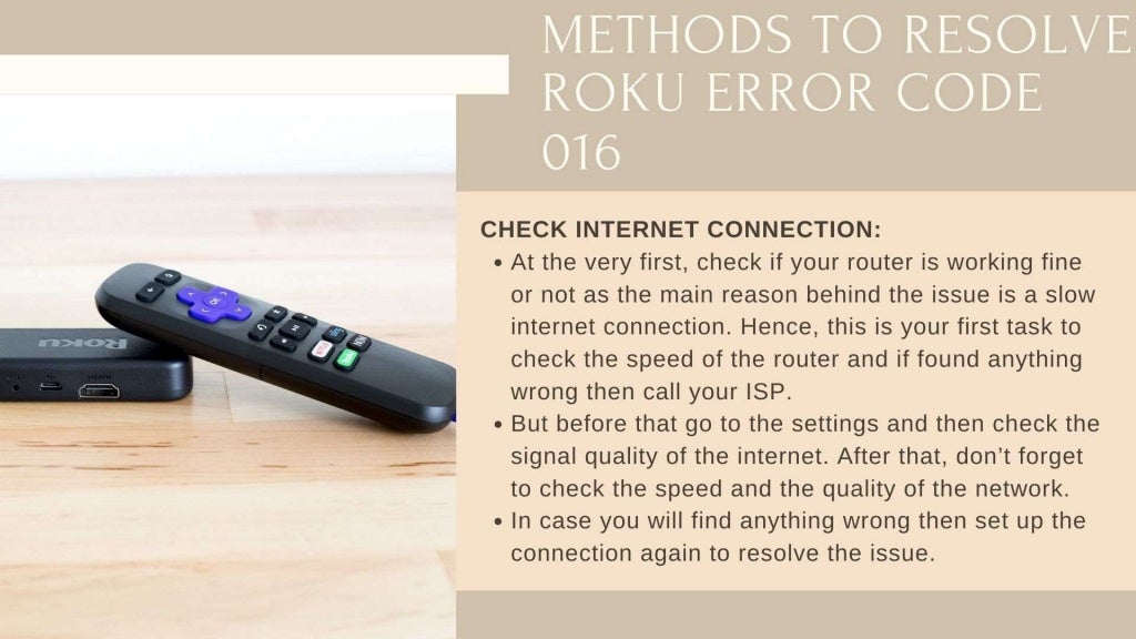 Guide to Troubleshoot Roku error Code 016