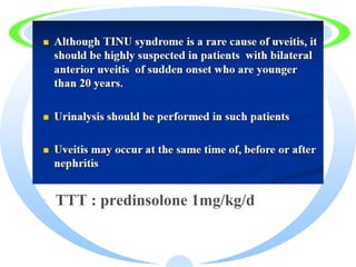 · TTT : predinsolone 1mg/kg/d
 