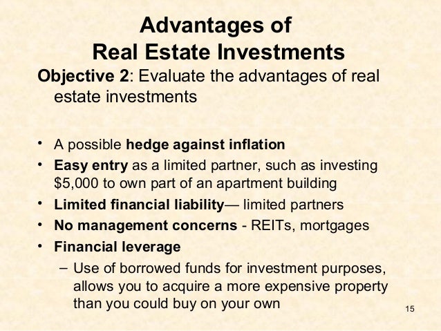 objectives of real estate