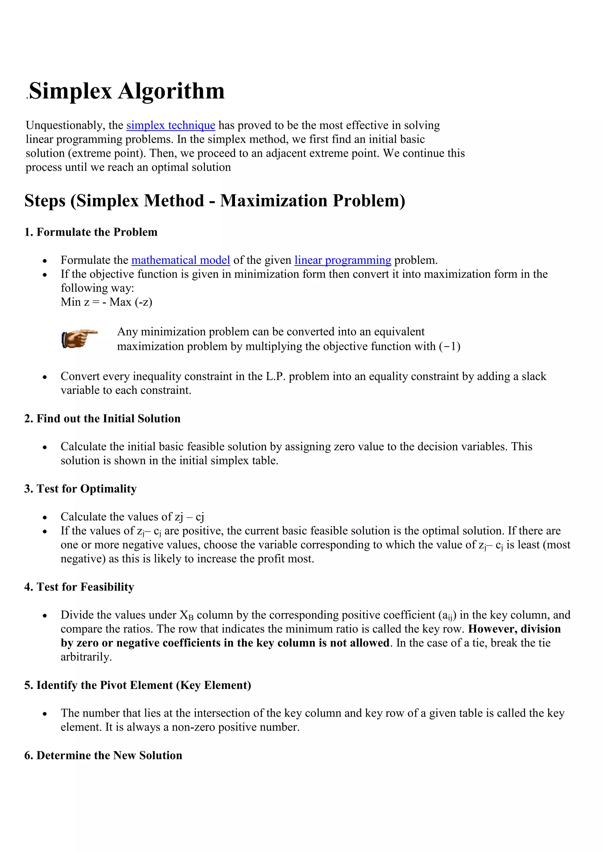 Simplex method - Maximisation Case | DOCX | Programming Languages ...