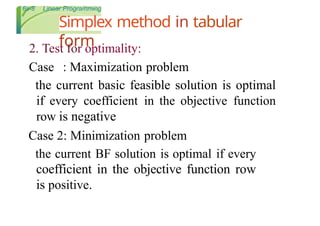 simplex method.pptxhl linearly programming problems | PPTX