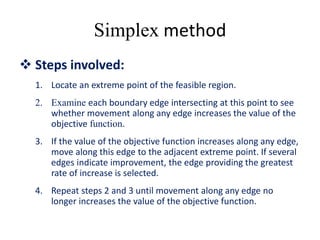 Simplex method concept, | PPTX | Computer Software and Applications ...