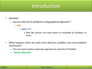 Simplex Algorithm | PPTX