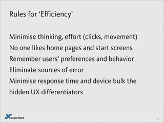 132
What
users do
Tasks
Content
& features
 
