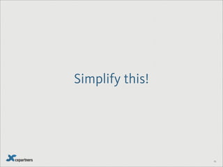 136
Ever have
success selling
simplicity to your
team?
 