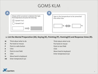 67
Rules for ‘Efficiency’
Minimise thinking, effort (clicks, movement)
No one likes home pages and start screens
Remember users’ preferences and behavior
Eliminate sources of error
Minimise response time and device bulk the
hidden UX differentiators
Don’t make experienced users act like novices
 