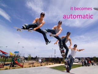 it becomes  automatic 