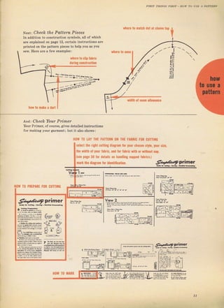 9 lо IJSE л PлllBEN
yhere to malah dot at slёеfе top
tNexl Chech
In addition to
are explained
pтinted оп the
the pattern pieceB
conýtтLtction symbolý, all of which
оп page 12, certain inýtructions ате
pattem piecФ to belp you ss you
уhеrе to cli! fabric
dUriпg сOпýtlцсtiOп
З""'11,&1"5_:"9.
-.-б*
|g,Б,ii|iн*r
hOY, t0 mаkб а dalt
ý
l
,lil.i
{Ii
ili
]lj
whele to ease
width 0l sеап аlloYапсе
Апа: Check Yоu,r Рфшаr
YouI Ртimег, of соuтsе, giveý detailed instructioný
Jor making уочI garment; but it also ýhowý:
5elect the
the width
(see page
mirk the
HI)w т0 IAY тнЕ рАттЕfft{ 0t{ тнЕ яАвлlс t()fl cuпltlG
Iight culting diagraп for yOUl .hоsеп ýtyl., уO!г sizc,
of yonr fabric, апd for faмic with 0r withoцt пар.
З0
'ot
details оп hалdliпg па!реd lаЬriсз.)
diagram foa identifi catioп. :iфэ?рJlmаJ
ll0vJ т8 рRЕрАпt I0l cUTTltl8 i
]
rl
€.a/,aeprime?
(,н, Ф
Efi,L!чli
l
J|,x,].jRil
i=1]+]
lLJHitrBl ш
!,r-
i-.lb
,!]]k
5i*?P.i.nar
з.,L_]l-.-,
нOw т0 мАRк
Big gift for sewing lovers download at : http://thetopworld.com/big-gift-sewing-lovers
 