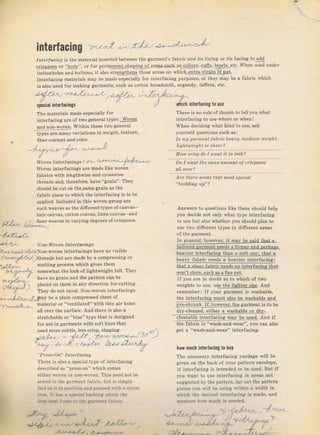 с!i:ýрцеý1 or
НоФ 11isp l]o I ч,олl tt ro look?
iS the material insei,ted between the gаrmепt's fabfic and its lining oI itý facing to:dd
.]ьqф,', оr foT реrпrапепЬhарiпg jiar.e_aýýltсl1 а|"*Цзщ, 9цДS, lege.ls,etc. lYhen used under
and buttons, it also stIgпst!е_цý those nlcas оп ýhiсILеёJm q!!аЦ,Црцt.
lпt€lfасiпя mаtеriаls mау Ье made eýpecia]]y fоr interfacing pufposes, оr they mау Ье а fabric which
iý also uзeal fоI making Ealmentst such аý cotton broadcloth, olgandy, taffeta, etc.
)+dli z _,
,zl.z, -lr,t *.._
",-l-
.,,
sIecial interfacingý
The materials made especially fоI
inteгfacing атс of two general types: l)чеп
апd псiп-wq1,9lц Within these two genelat
types are many vaтiationý in weight, texture,
flbeT content and color.
' ,r,, , -,)- ,_.__r
Wошп Lпtеrlасiпgз, .-, , ,-,-. ... ,J"}-.-_.
Woven interra.incs аr" made l't" wочеп
fabrics with iengthwiýe and crosswise
thrеаdý and, tbercfore, hale "gTain". They
should Ье cut on thejame gIsiп as the
fabi,ic piece to which the inteTfacing iS to Ьс
applied. lnctudcd in thiý woven gф р аIе
ýuсh weýves as the ditrcfenttypes o{canvaý-
hаirсап!аз. cotton convas, iinen canvaý and
- J frпеI weave. in  а г ins ое)4 гFFs oi (г:tрпс",,
'-/-..fJ}L
|/} . |-,l-,
I
,n!n" . 1',1., |,
'1.4' t,i Йich int.rfacing to шsе
Тhеrе is по rule of thuml, to tel] you what
nlterfacing to use whеrе от !,hen I
When deciding what kind to use, ask
youгSelf questions Suсh аý:
Is ,1ц gaпrLeпt labfic hea1,!|, пеdiчп] 1l,.i!|ht,
li (1htloeig h t аf sh ее1,?
Dо I 11lqпt th? зlhlе аlпочпt о| сfiзрпеss
Afe the|e Teas that пеесl speliaL
_iaiЦ:ea -,;й;tдеrds Ltцщд
hеачiеI intefiacing thап а soft onei that а
}р!у |aыic nepds а hеачiеr iпlоr|:а(iпg:
that а
Апýwетg to questions like these Shопld help
you decide not on]y what type interfacing
to use but alýo тhеthеr you should pian to
use two d]fferent typeý iп ditreтent аIеаs
f'oi?_ IlhUPn IпtP rlасiпgз
won't Show. such аý а ffne net.
If you аrе in doubt аý to which of two
weights to use, us_e tЦ9 liЕht9]_адg And
rcmеmЬет| If уоur galment iS wgýhаЫе,
the inteгfacin€. must alýo !е ,lvaýhable alld
рrе--!цrццLЦ'дqlLеJgг, the galmetlt is to ье
dry-cleaned, 9ЦЦ9_{ l_ycý}4&l_s .aI d{x-
c|earxb|e iпlргtа(;пg rпаJ lre used, длd ir
the fahic ig "wash-and-wear", you can also
gеt а "wаsh-апd-wеаг" inteтfacinя.
how mцсh intcrfacing t0 ЬUу
Тhе песеssаIу interfacinla уагdаgе will Ье
gil,en оп thе back о{ уоur patteTn envelope,
if iпtеrfасiпg iS intended to Ье used, But if
l,ou $,ant to liзe intelfacing in aTeas not
sLlяяеstеd Ьу the Dattern, ]ai,out thе pattem
pieces i-ou ý i]] Ье usin8: гithiп а ý,idth iп
,hich the desired iпtегfасiпg is made,5nd
п.аi rе hoý mчсh is needed,
.,- J-..J а-Г1^
/4:1iз1.
п2-а",""}2i /"La,/.N on-ýloven interfacings have по lisible
'
',., ч/ |, l ):-hrсаds bul аг* madc Ьу a.ompresiing оI
,J!.,, mаlllлg рrосе,q shiсh gives lhрm
" ii ,, ,,i, somewha, the look оr lighпvFlgl t*ll. Tne!
u J h,,c n" рrаiп апd the Dаltрrп .ап ье
.,_r ' ! рlд.еd оп thern in апч dire.lion lог, Lllins,
u,лJ!} ., , | "Уау
Ье п plain compleýýed sheet о{
-у-;...-.з-!,-, mаtегiаl oI "ventilated" with tiny aif holes
лll очеI the suгfасе, And thеге is also а
Stretchable oI "biaý" typc that iý designed
foT use in gаrm€пts with Soft lines that
nFad погс,,ubl le, leS. сriýр, shaping,
Y.l
,!л_
,i)
?,
^,
".
?. l
".:" ",,,ttJu,1,1 i
" Рfеss-Оп" InteItaciпg
Тhеrc is a]so а ýpecin] txpe of iпtег{асiпg
descгibed аS "рrеSs-оп" vhich comes
Big gift for sewing lovers download at : http://thetopworld.com/big-gift-sewing-lovers
 