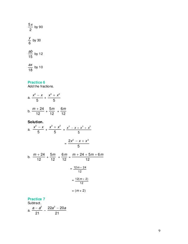 Algebraic Simplification And Evaluation