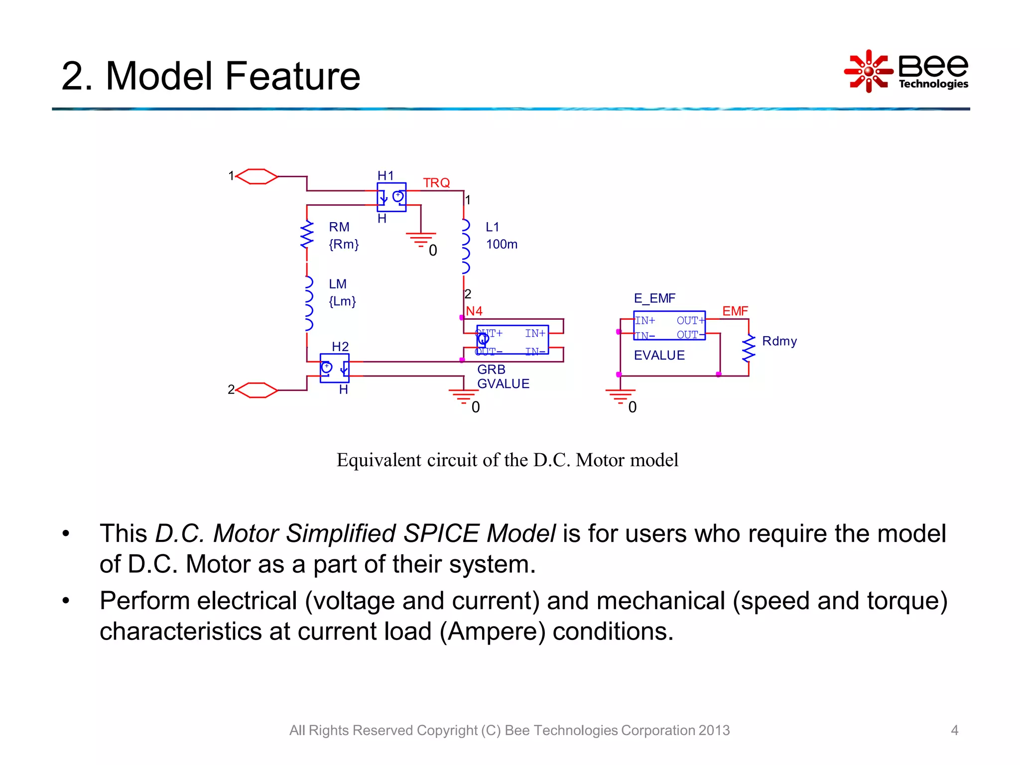 Simple Model of DC Motor using LTspice PPT
