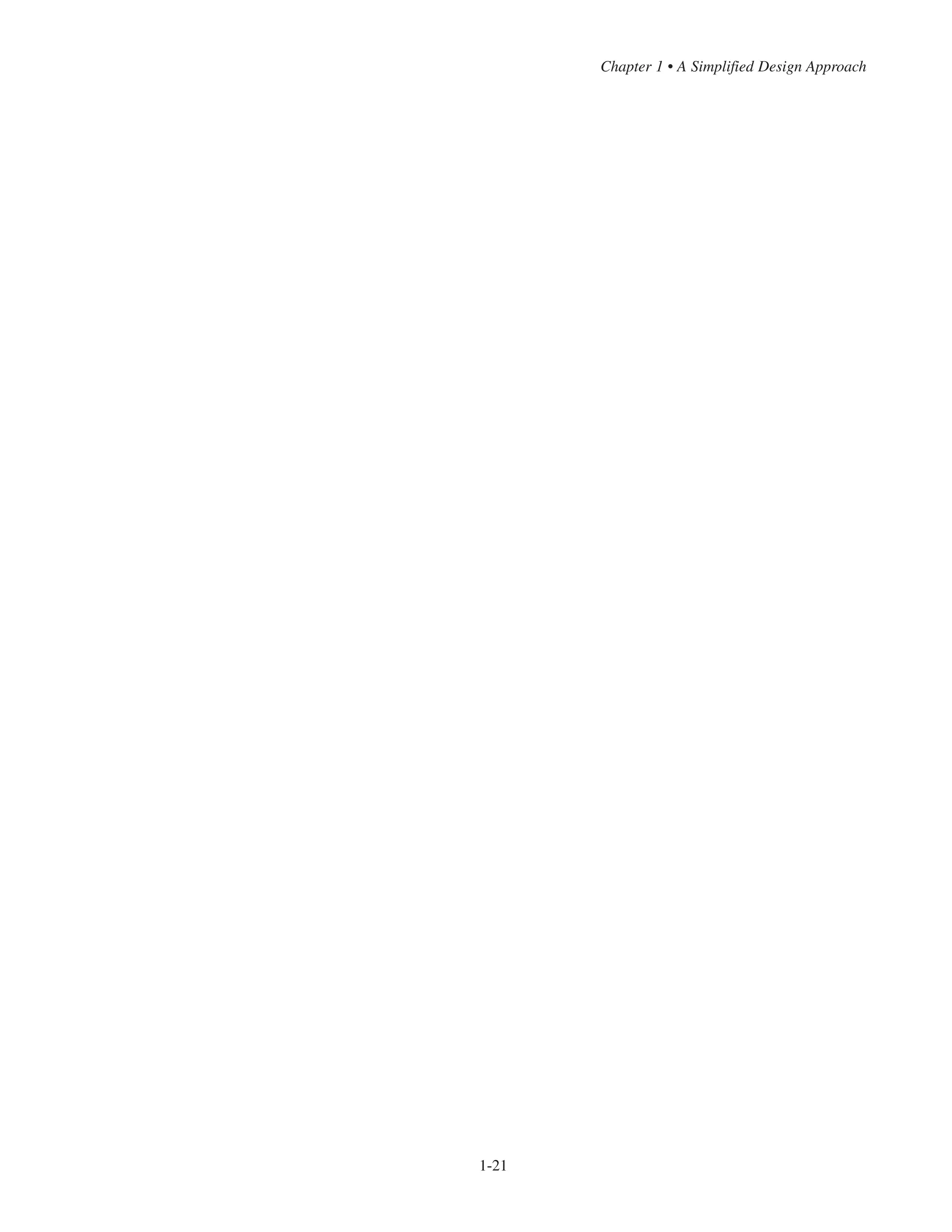 Chapter 1 • A Simplified Design Approach
1-21
 