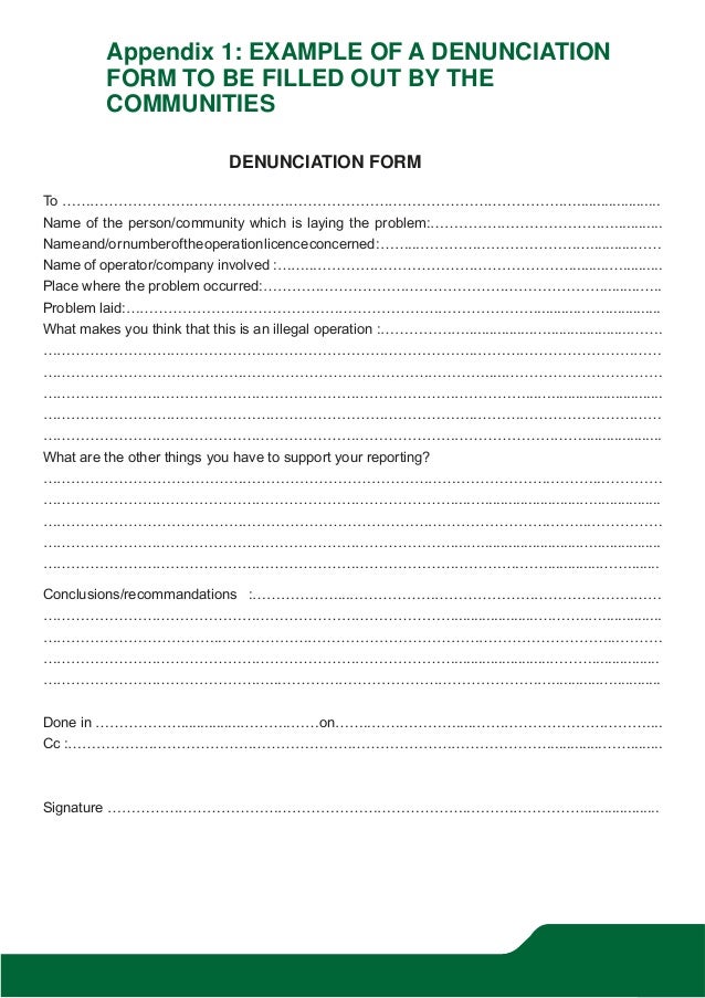 Denunciation Compliant Internet Printable Form Spain - Templates ...
