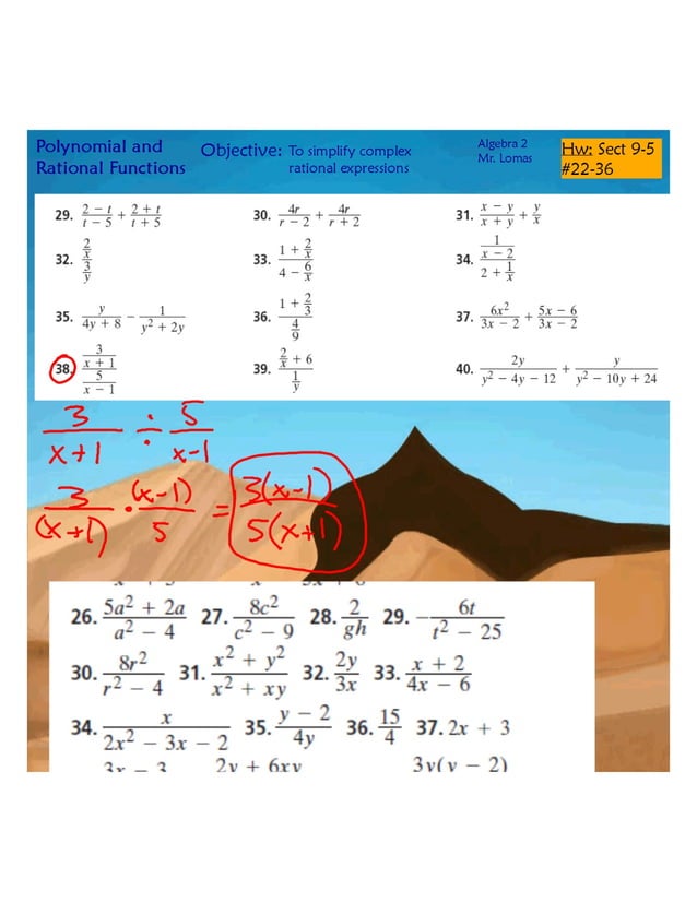 Simplify Complex Rational Expressions