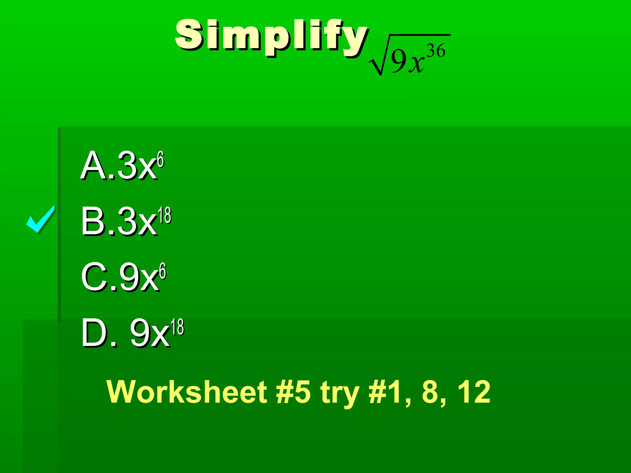 simplify-and-add-radicals-ppt