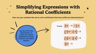 Simplifying Algebraic Expressions Education Presentation in Blue White ...