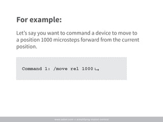 Basic Most Control Move Pdf Control Protocols of Motion Control Devices | PDF