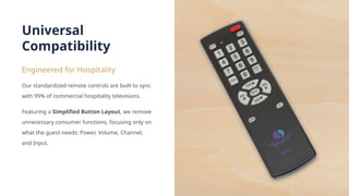 Simplifying Guest Room Technology with Hotel Room Remote Control | PPTX
