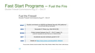 Fast Start Programs – Fuel the Fire
Double Firewall Commissions Aug 27 – Oct 21
 