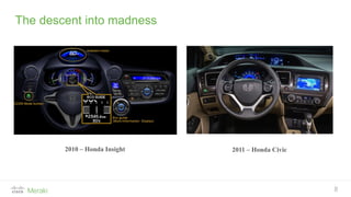 The descent into madness
8
2011 – Honda Civic2010 – Honda Insight
 