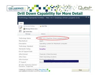Drill Down Capability for More Detail
 