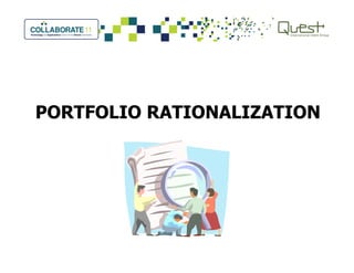 PORTFOLIO RATIONALIZATION
 