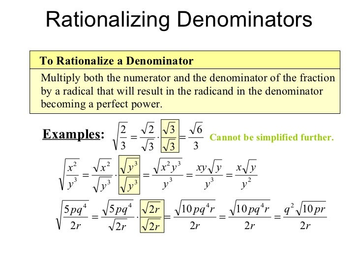 Simplifying radical expressions, rational exponents, radical equations