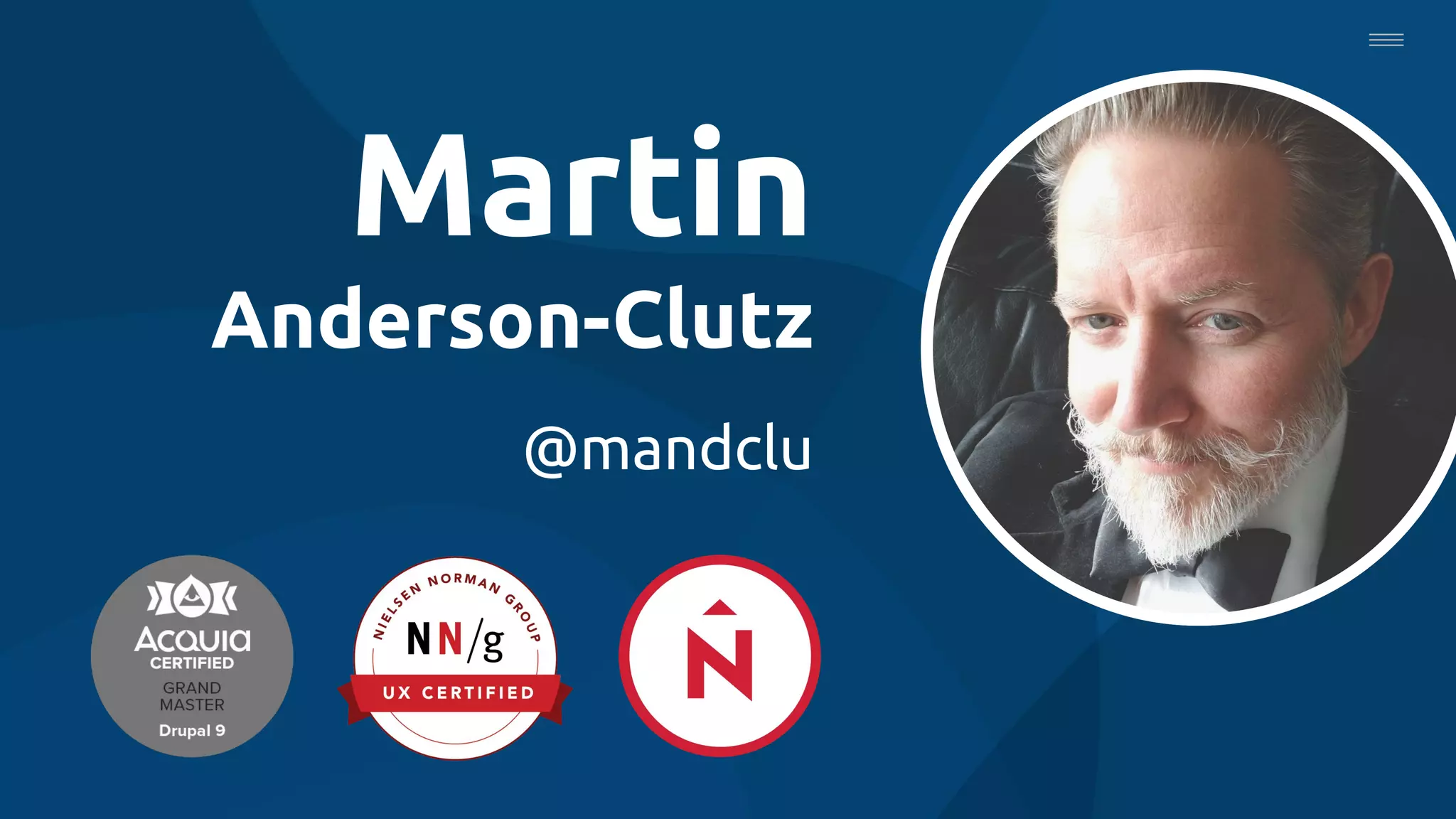 Martin
Anderson-Clutz
@mandclu
 