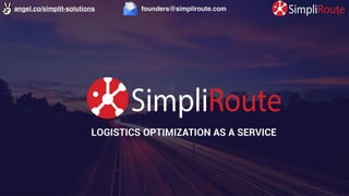 Simpliroute Pitch Deck