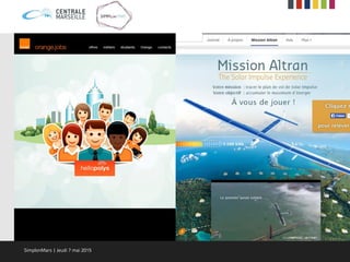 SimplonMars | Jeudi 7 mai 2015
 