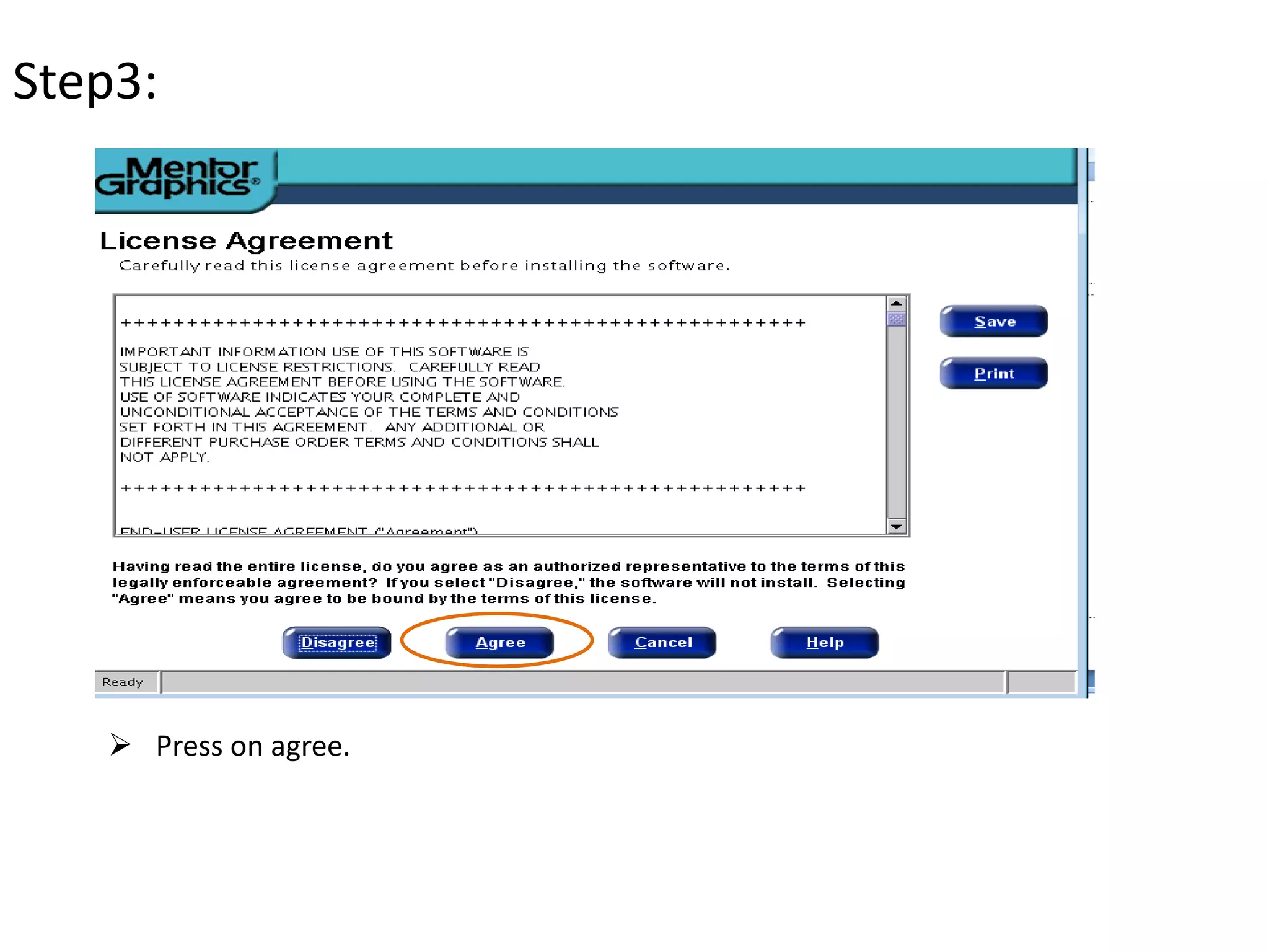 Step3:
Press on agree.