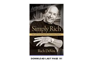 Best Books Simply Rich Life And Lessons From The Cofounder Of Amw Best Books Simply Rich Life And Lessons From The Cofounder Of Amw