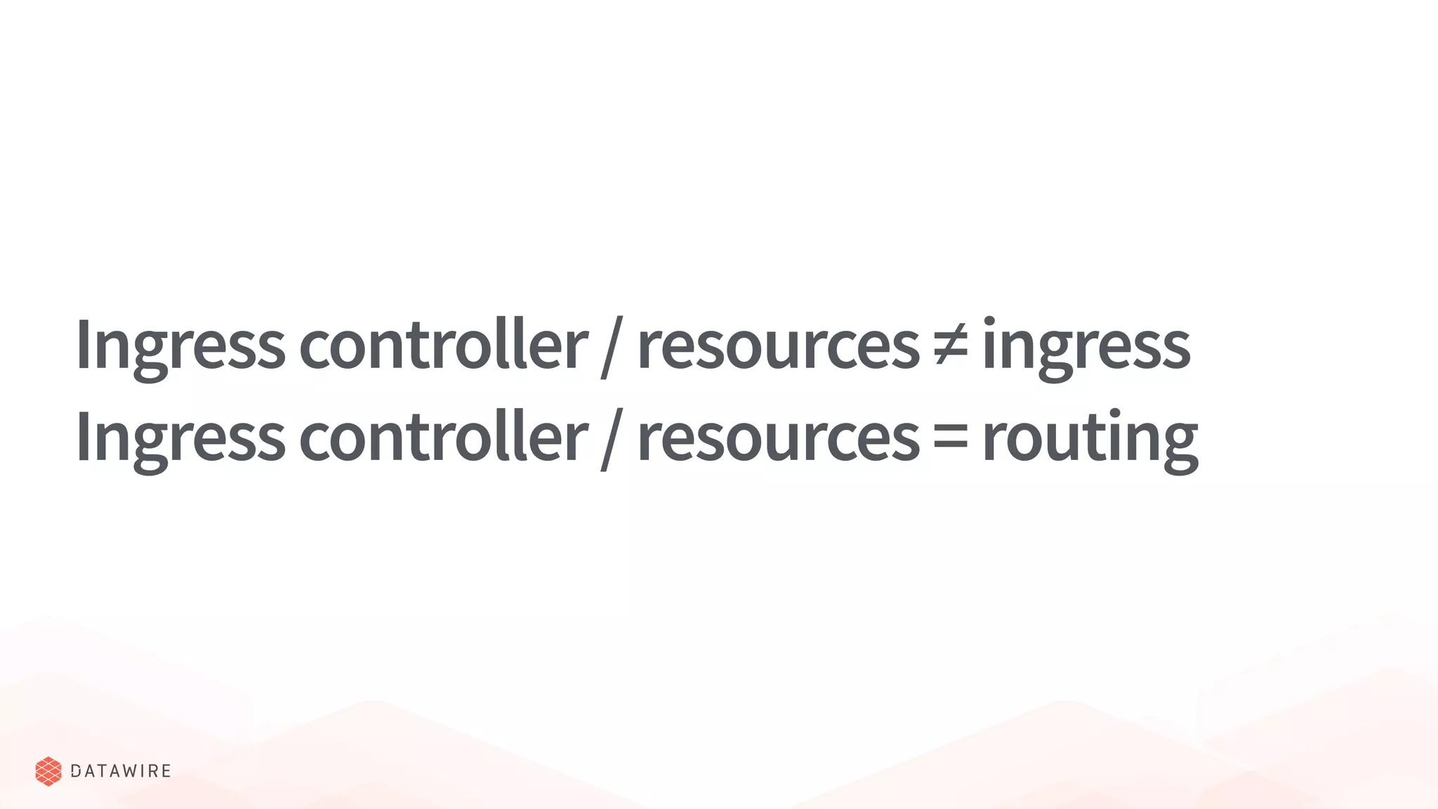 Ingresscontroller/resources≠ingress
Ingresscontroller/resources=routing
 