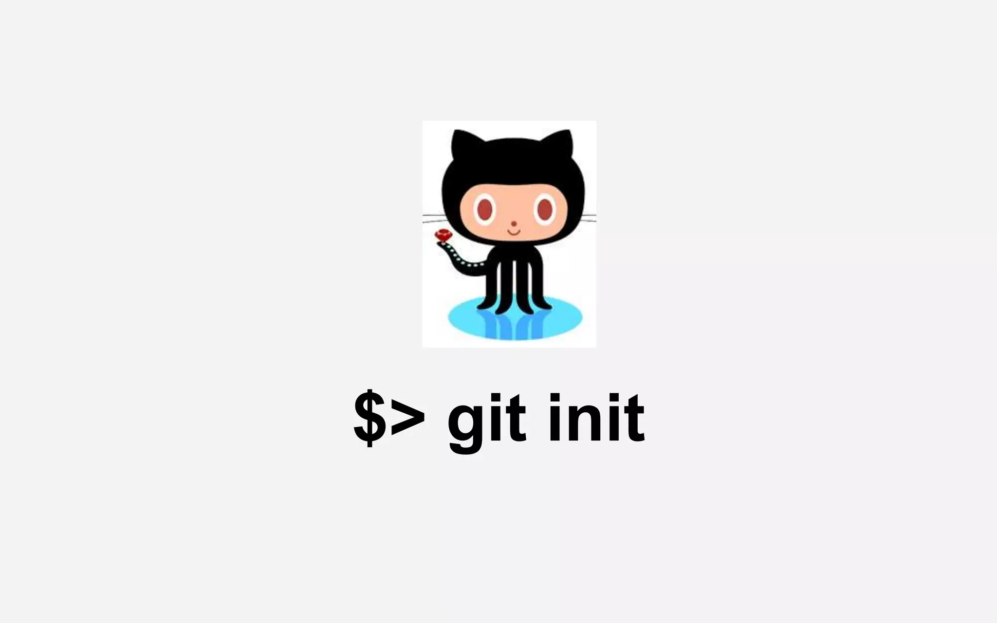$> git init
 