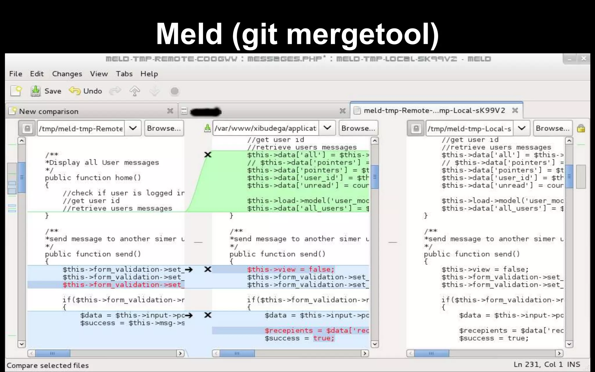 Meld (git mergetool)
 