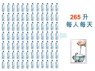 = 265 升 每人每天 