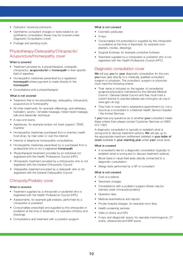 Simplyhealth Tesco Brochure